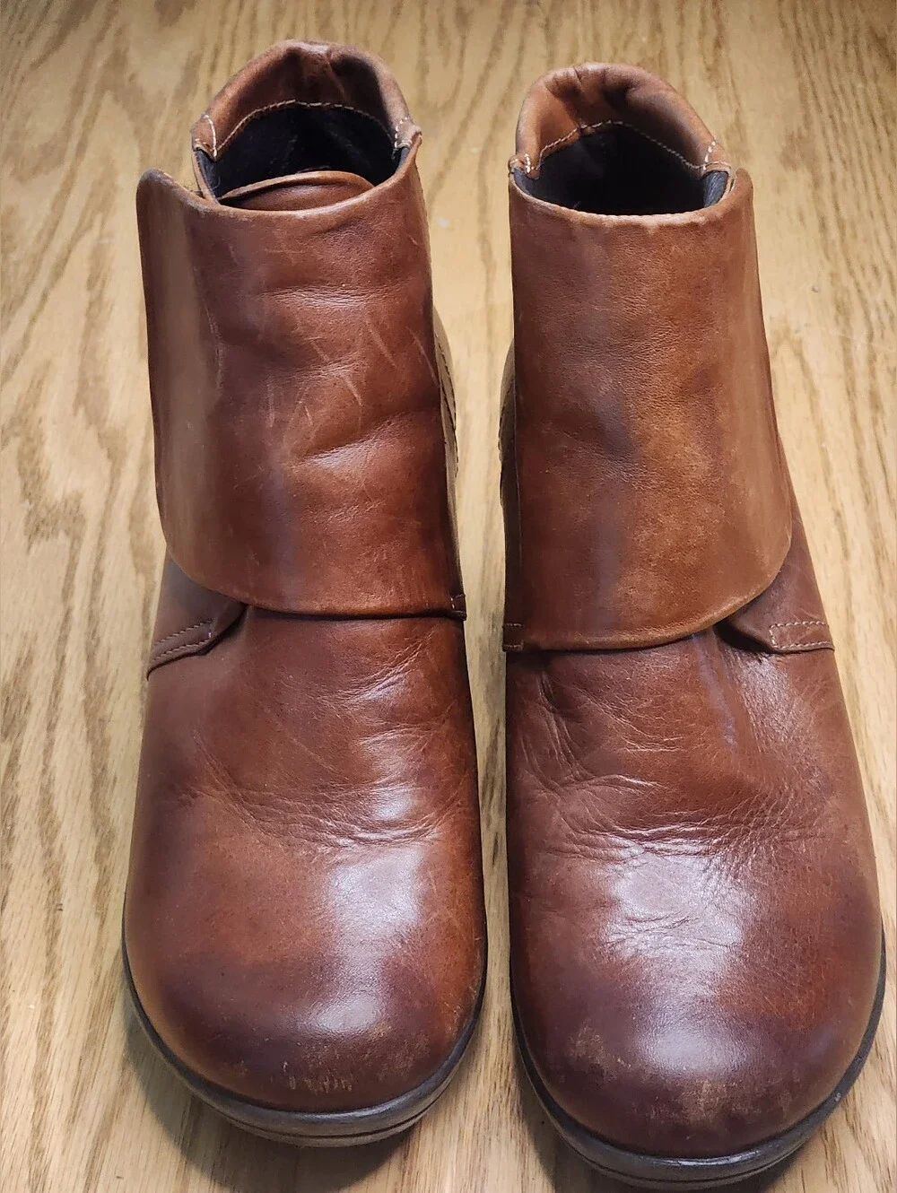 Dansko Romy Brown Leather Ankle Boots Women Size 38 - Picture 8 of 12